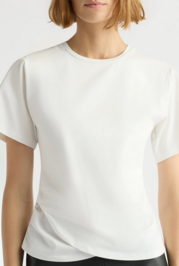 MODERN CITIZEN JANELLE FRONT WRAP JERSEY TEE