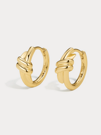 LUV AJ MARGAUX KNOT HOOPS