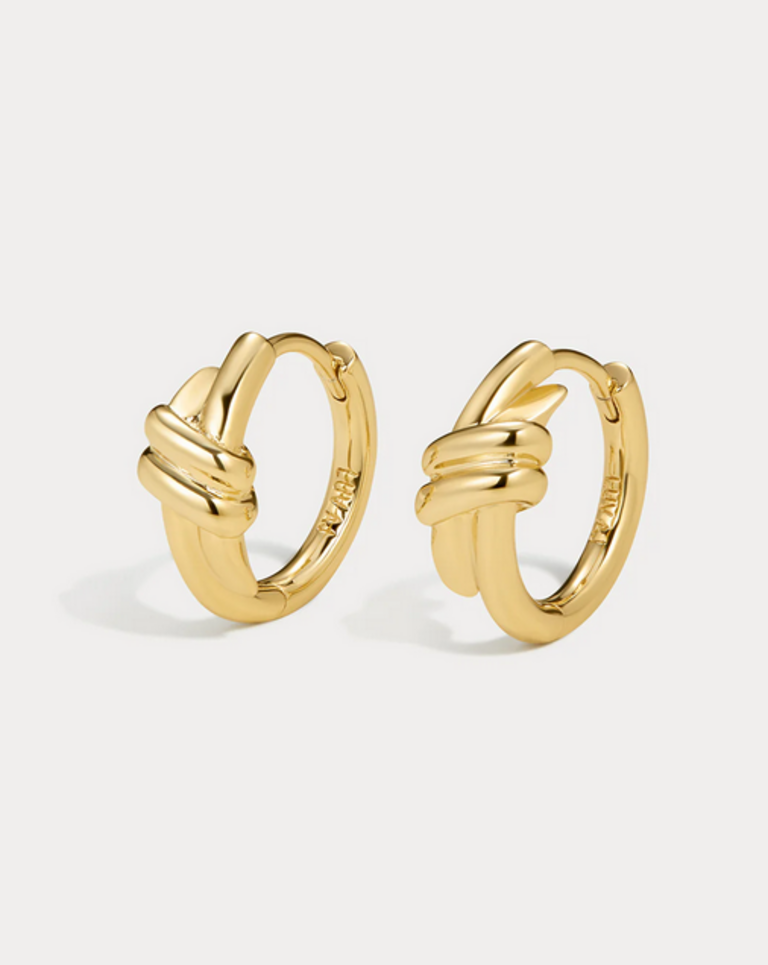 LUV AJ MARGAUX KNOT HOOPS