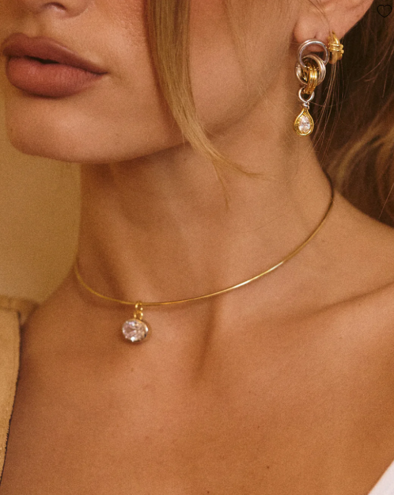 LUV AJ GEORGIA STONE TWISTED STUDS