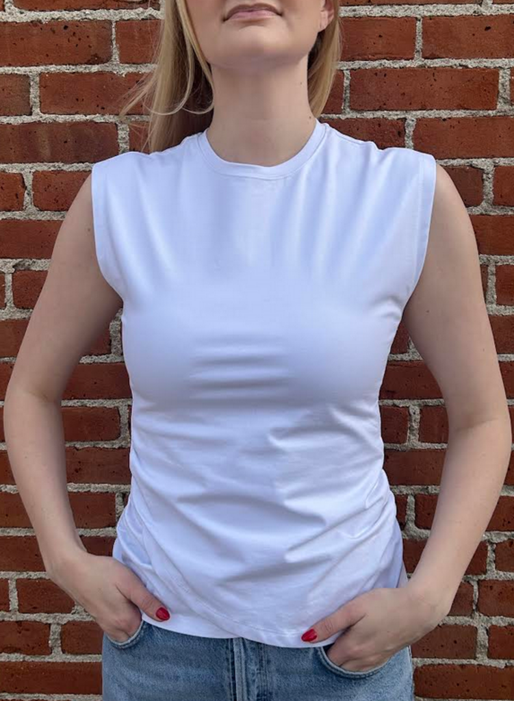 MODERN CITIZEN JANELLE FRONT WRAP JERSEY TEE