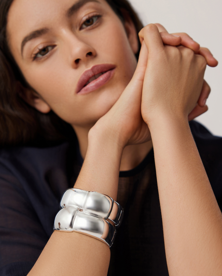 JENNYBIRD MEGA WOVEN SQUARE BANGLE