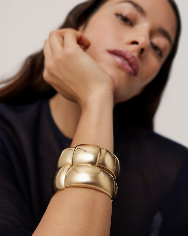 JENNYBIRD MEGA WOVEN SQUARE BANGLE