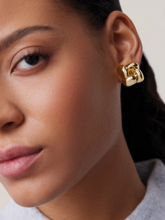 JENNYBIRD SMALL WOVEN SQUARE EARRINGS