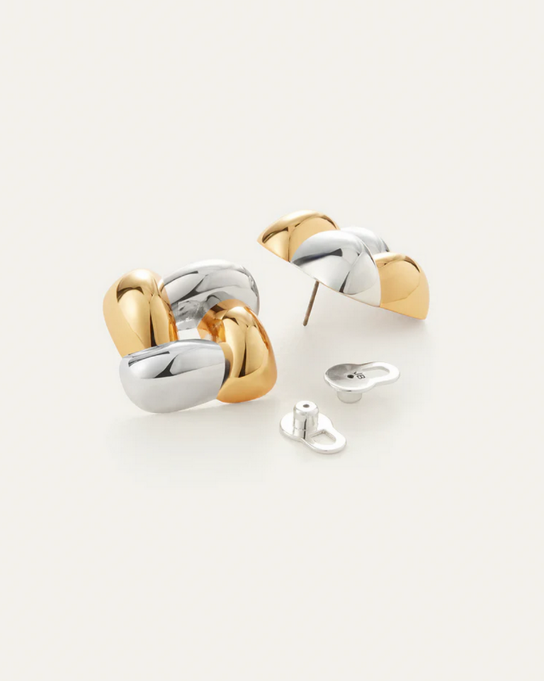 JENNYBIRD MEDIUM WOVEN SQUARE EARRING