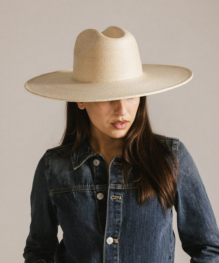 GIGI PIP FAYE WIDE FEDORA STRAW HAT