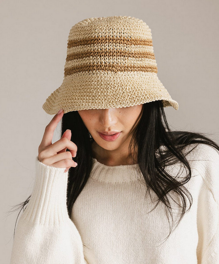 GIGI PIP SAL CROCHET BUCKET HAT