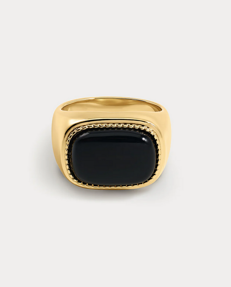 LUV AJ THE MIDNIGHT MESA SIGNET RING
