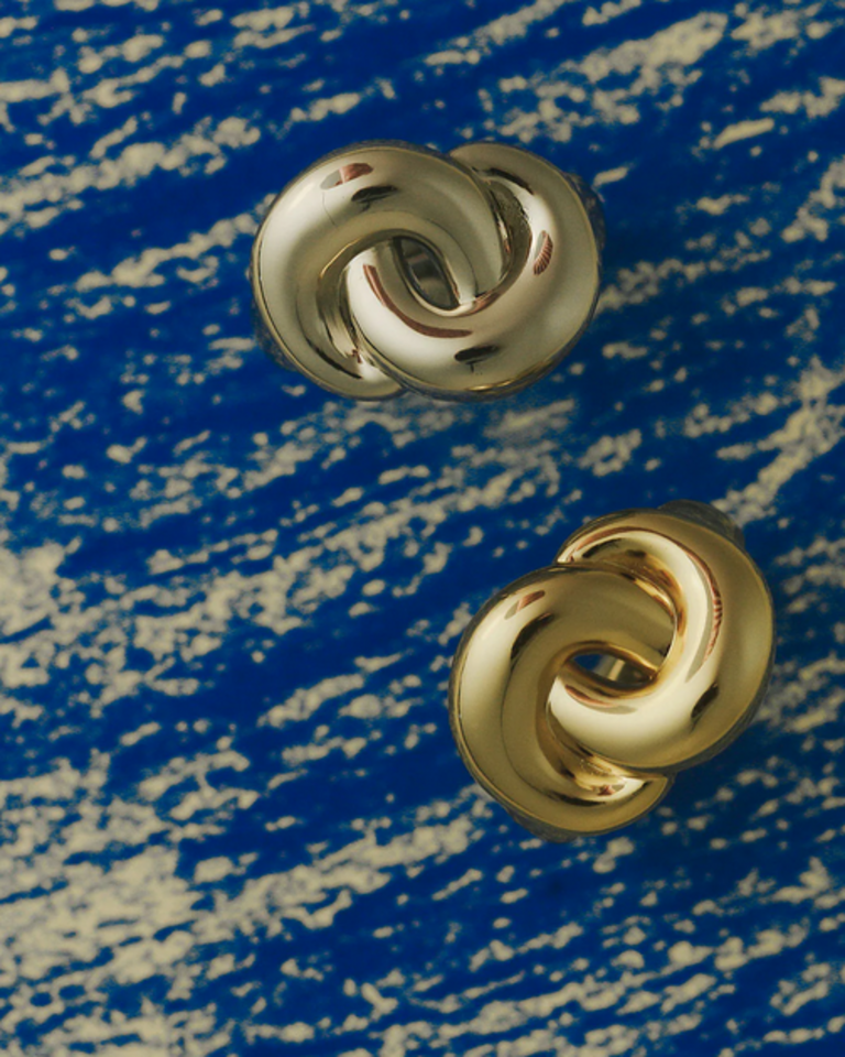 LUV AJ THE SOLSTICE KNOT STUDS