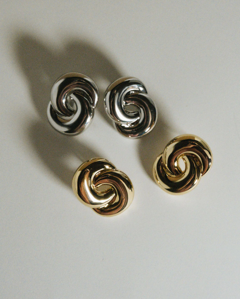 LUV AJ THE SOLSTICE KNOT STUDS