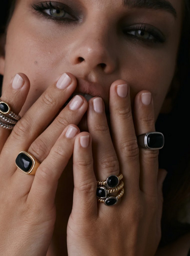 LUV AJ THE MIDNIGHT MESA RING SET
