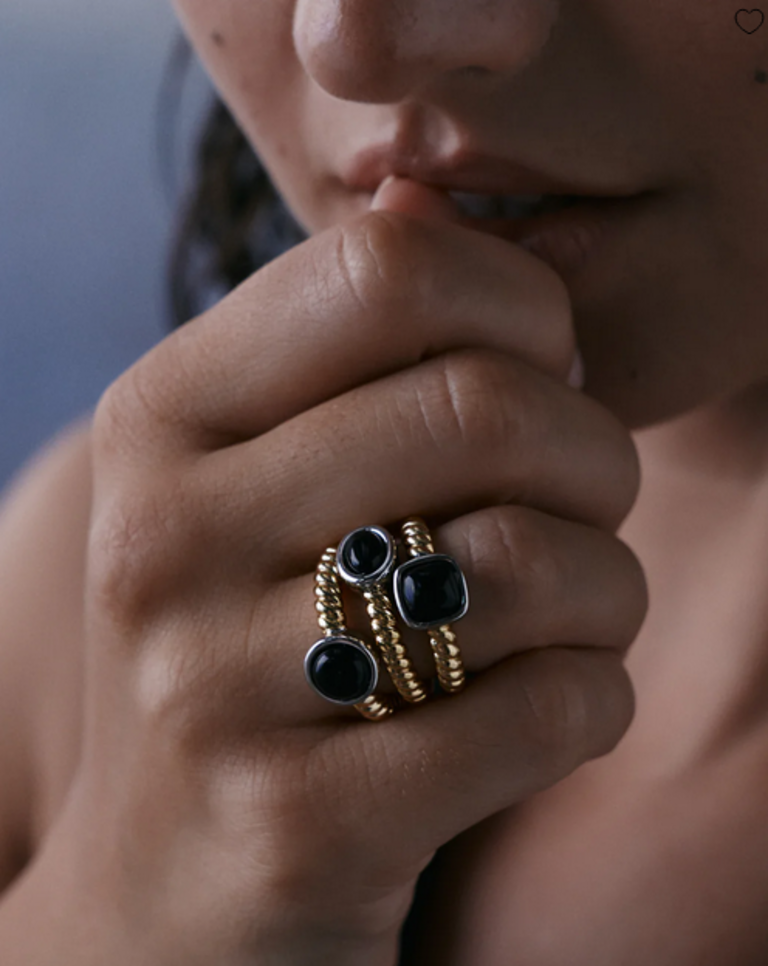 LUV AJ THE MIDNIGHT MESA RING SET