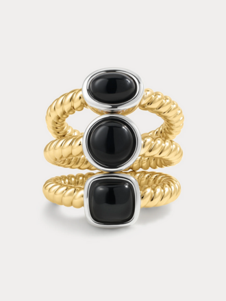 LUV AJ THE MIDNIGHT MESA RING SET
