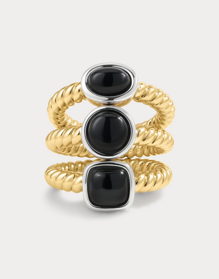LUV AJ THE MIDNIGHT MESA RING SET