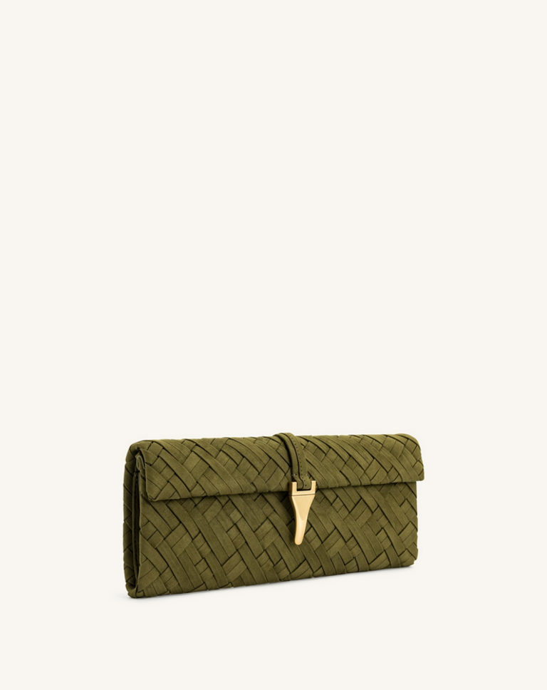 JW PEI ZARIA WOVEN CLUTCH