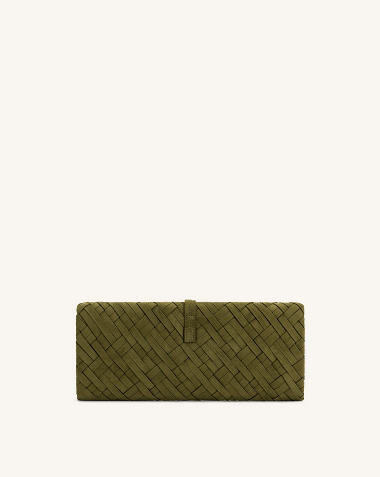 JW PEI ZARIA WOVEN CLUTCH