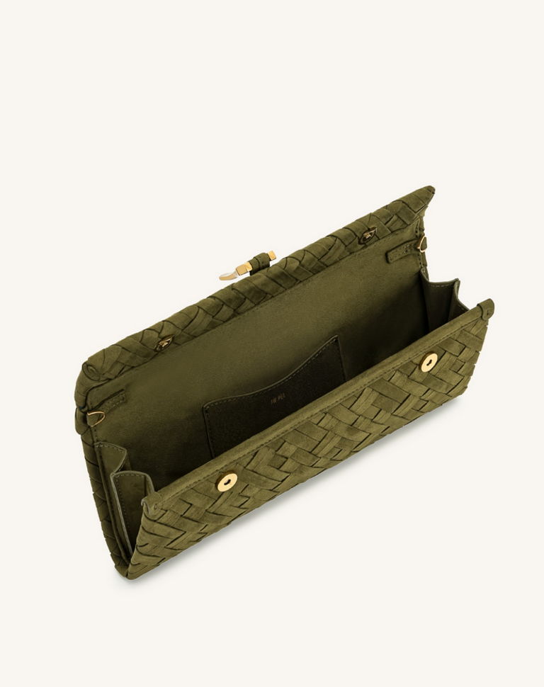 JW PEI ZARIA WOVEN CLUTCH