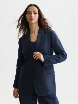 SCOTCH & SODA GABARDINE RELAXED SINGLE BREASTED JACKET