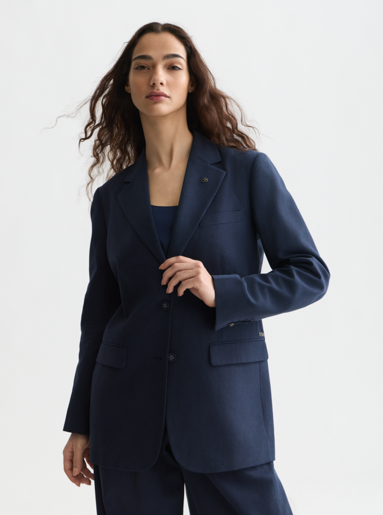 SCOTCH & SODA GABARDINE RELAXED SINGLE BREASTED JACKET