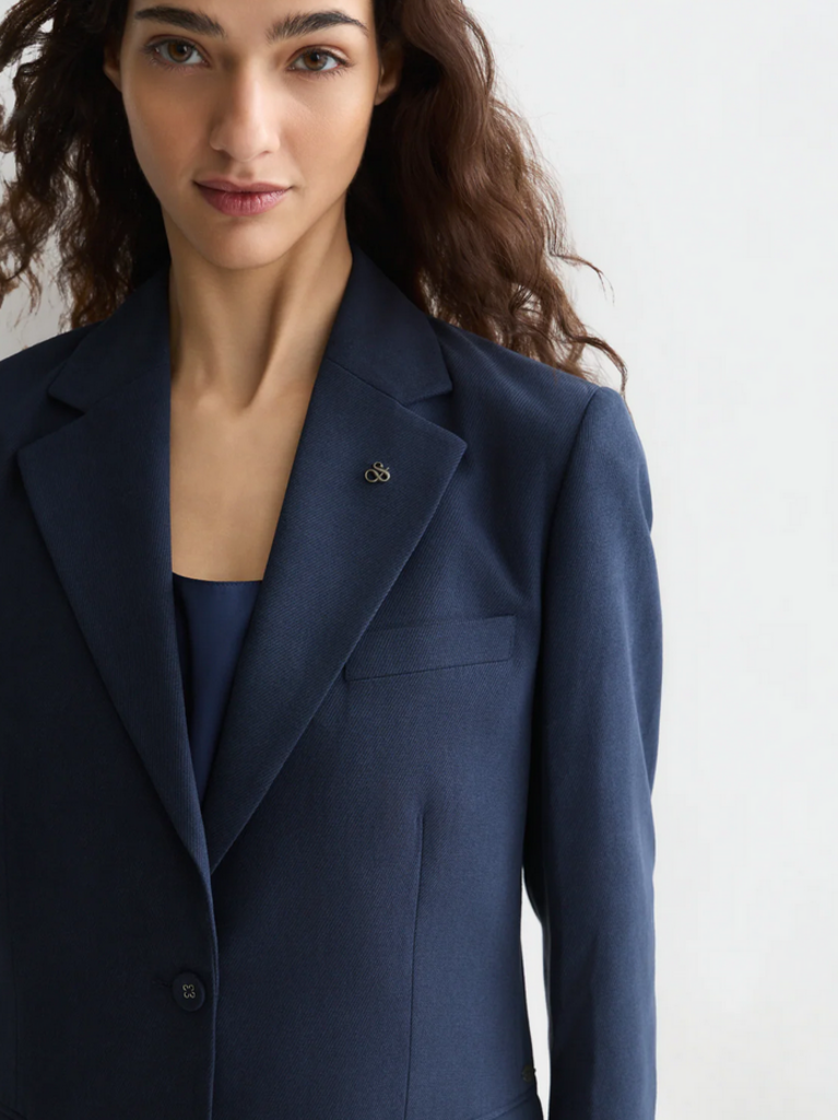 SCOTCH & SODA GABARDINE RELAXED SINGLE BREASTED JACKET