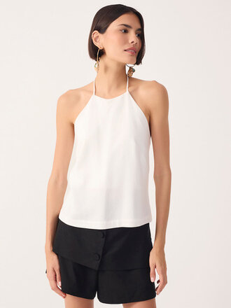 DRESS TO OPEN BACK LINEN BLOUSE