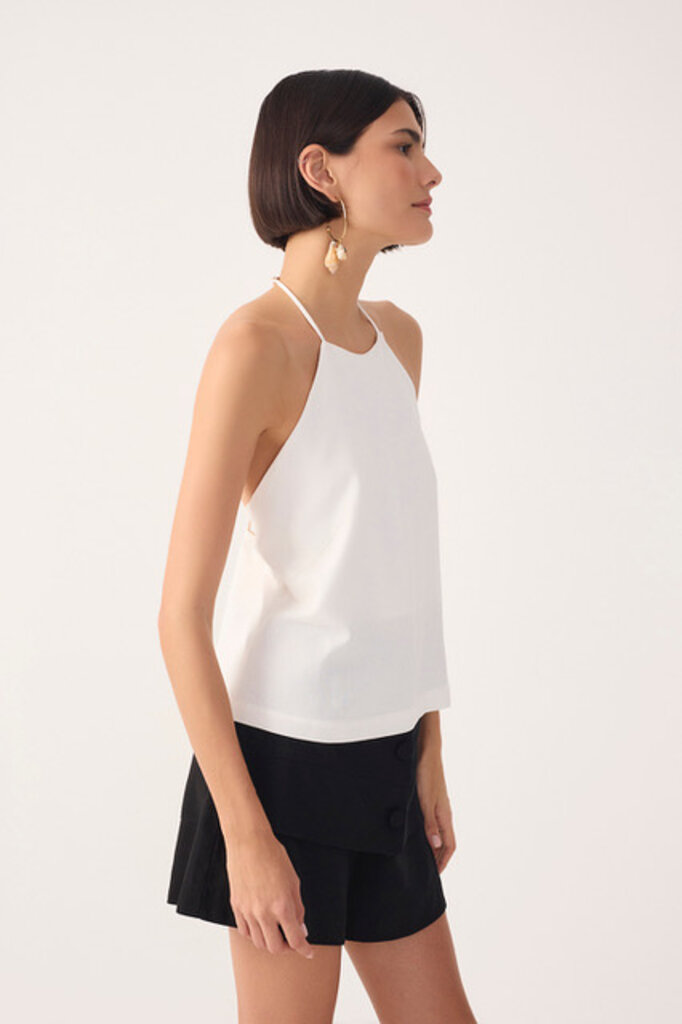 DRESS TO OPEN BACK LINEN BLOUSE