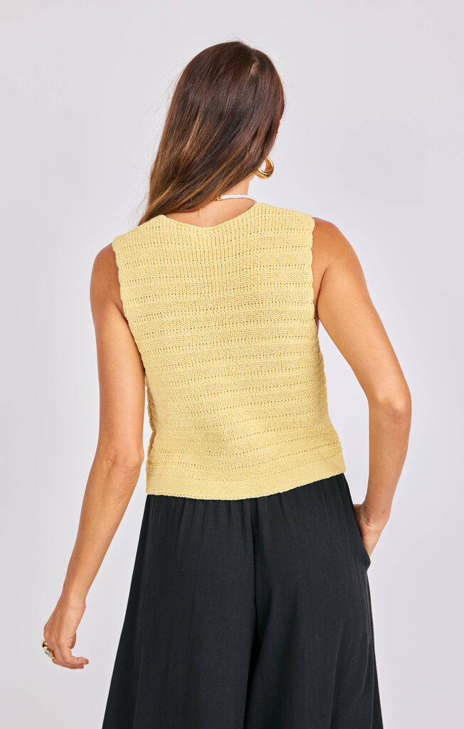 SAGE THE LABEL PINEAPPLE SWEATER TANK