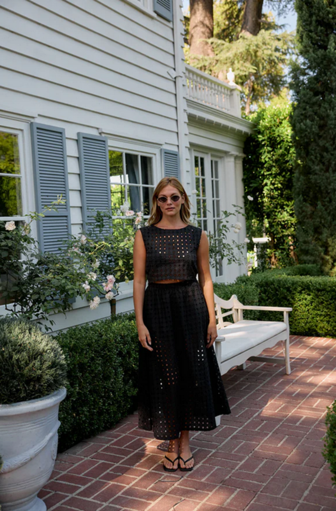 SUNDAY RITUAL OLGA EYELET TOP