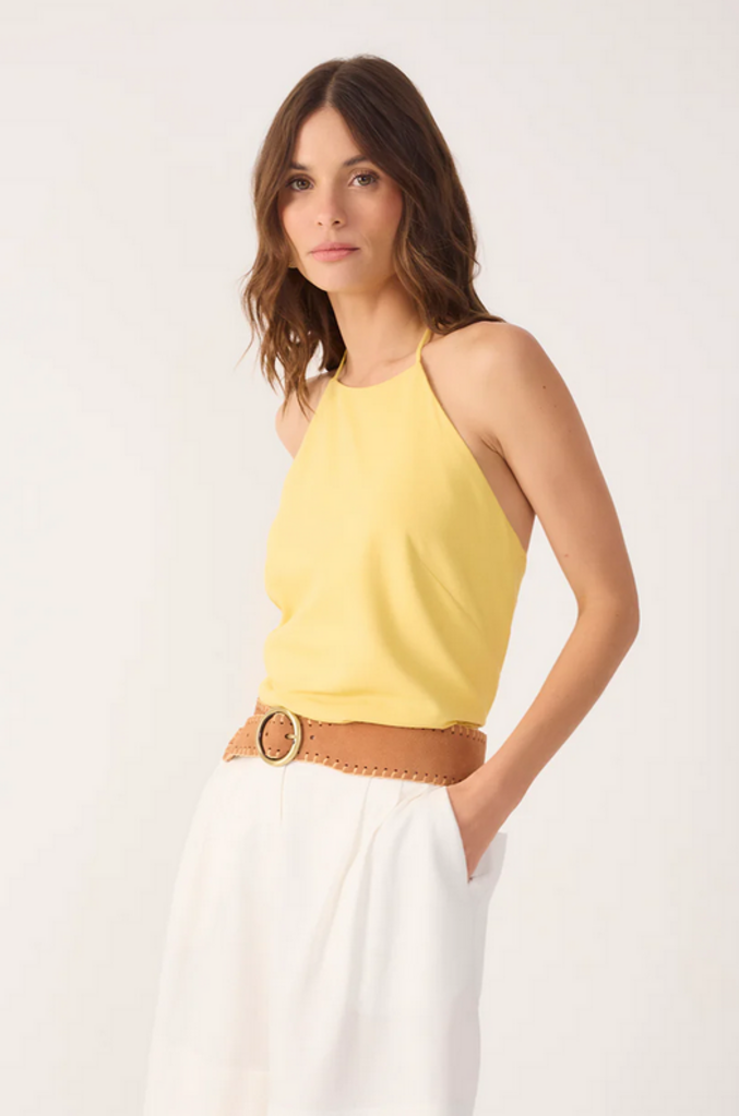 DRESS TO OPEN BACK LINEN BLOUSE