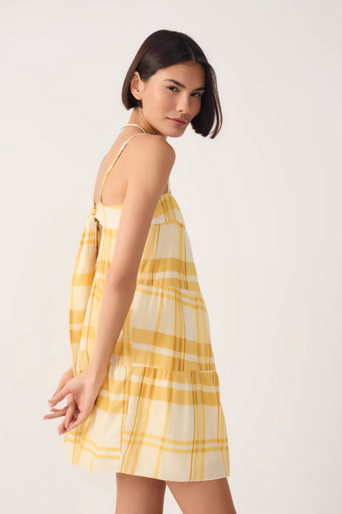 DRESS TO SLEEVELESS TIERED ROMPER
