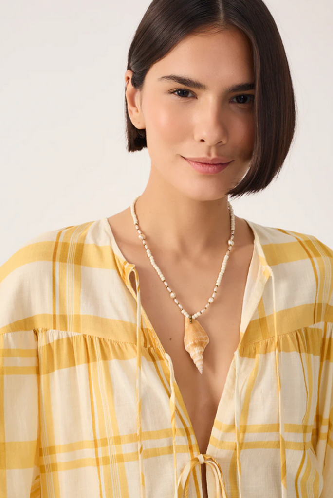 DRESS TO FRONT TIE BLOUSE