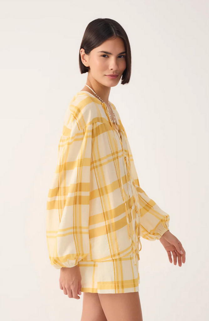 DRESS TO FRONT TIE BLOUSE