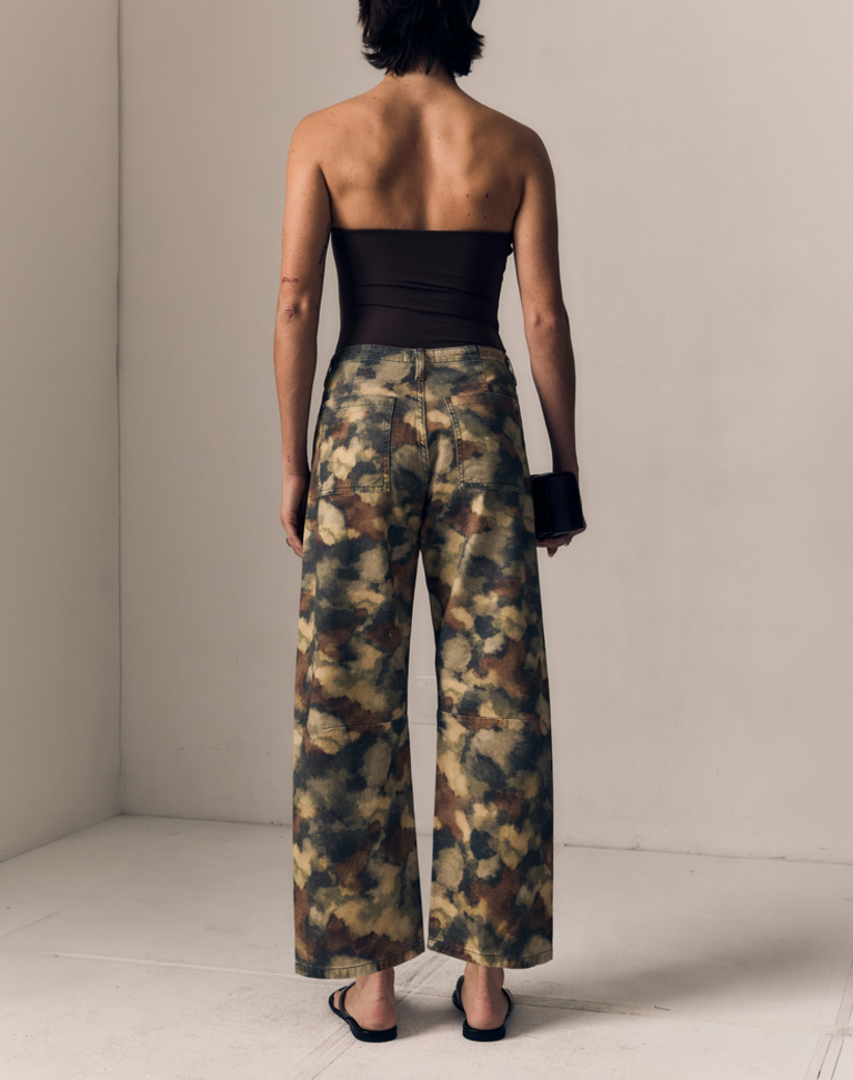 LE JEAN UTILITY SOFT BARREL MID RISE