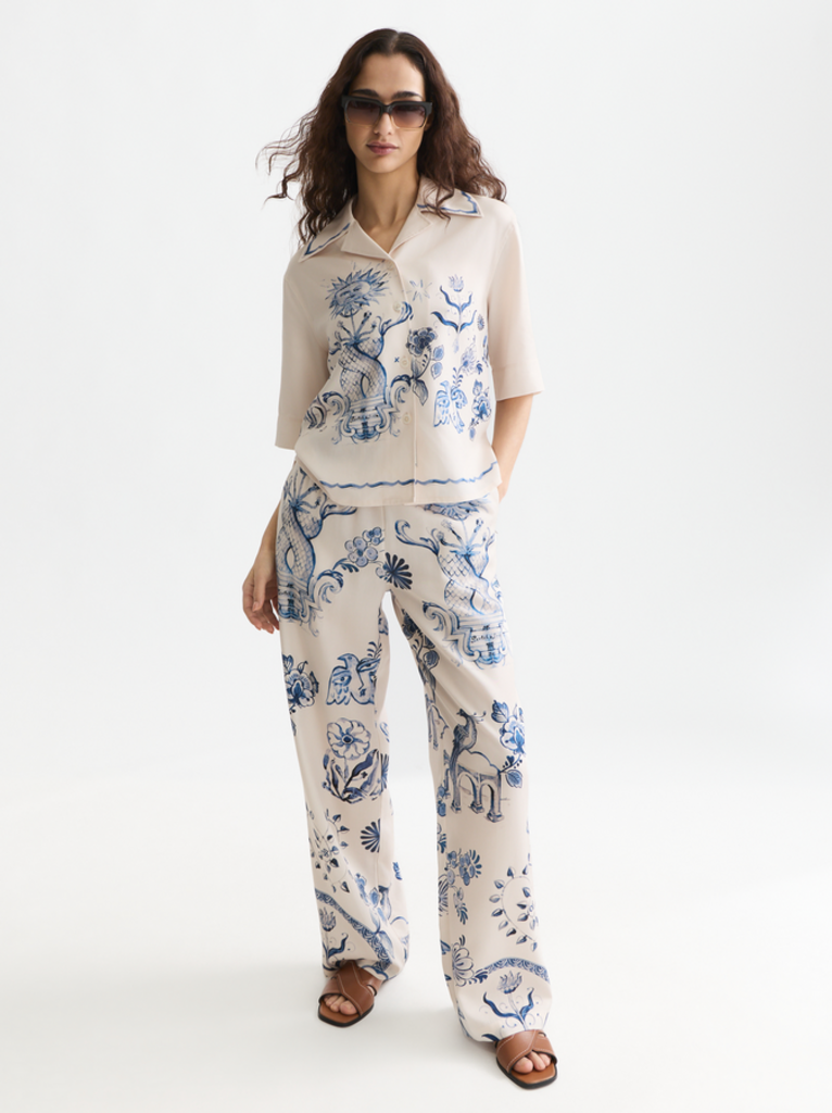 SCOTCH & SODA PRINTED SHORT SLEEVED CAMP SHIRT