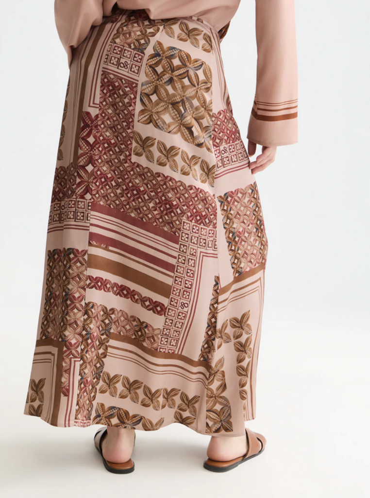 SCOTCH & SODA PRINTED ANKLE LENGHT SKIRT