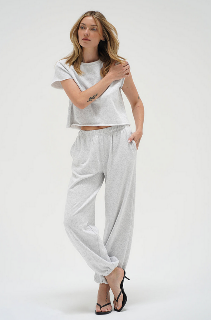 LNA SUMMER TERRY SHORT SLEEVE SWEATSHIRT