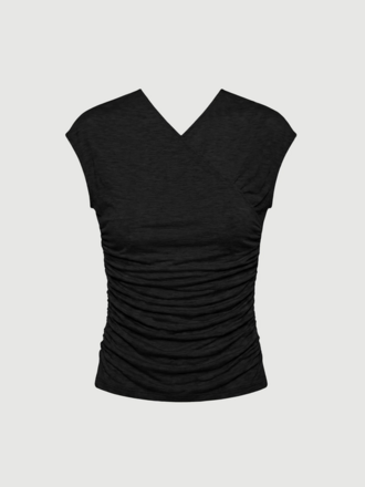 MODERN CITIZEN LILA TENCEL WRAP NECK TEE
