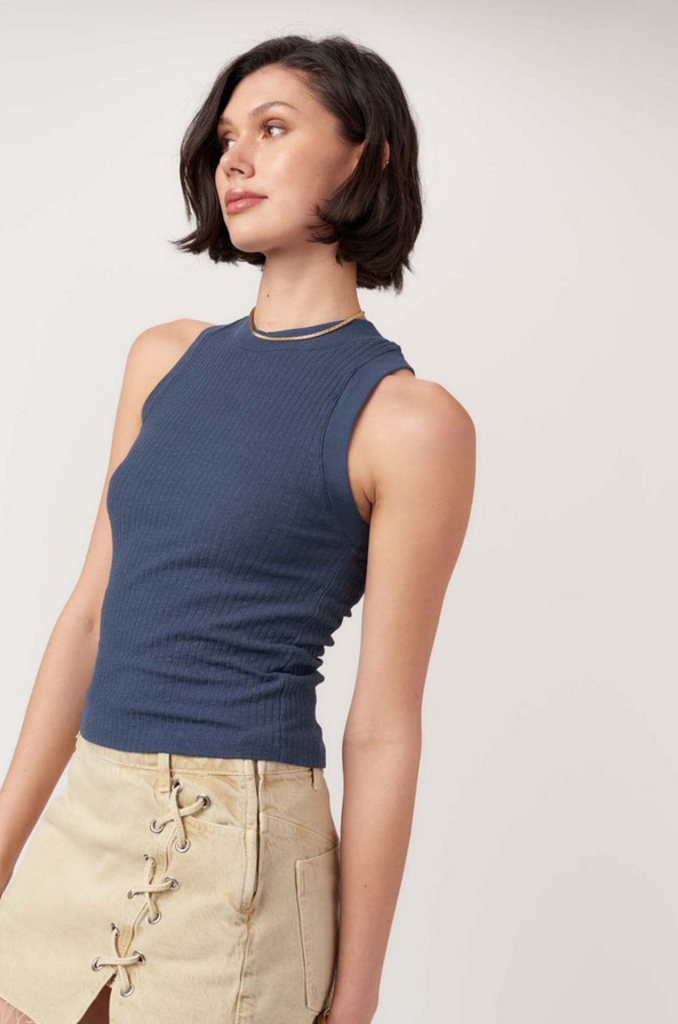 PROJECT SOCIAL T PLAYER RACERBACK RIB TANK