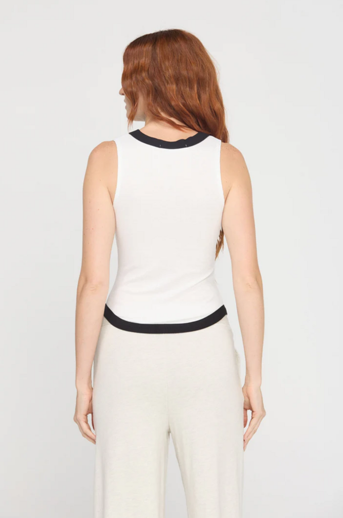 PROJECT SOCIAL T MARINE COLOR BLOCKED RIB TANK