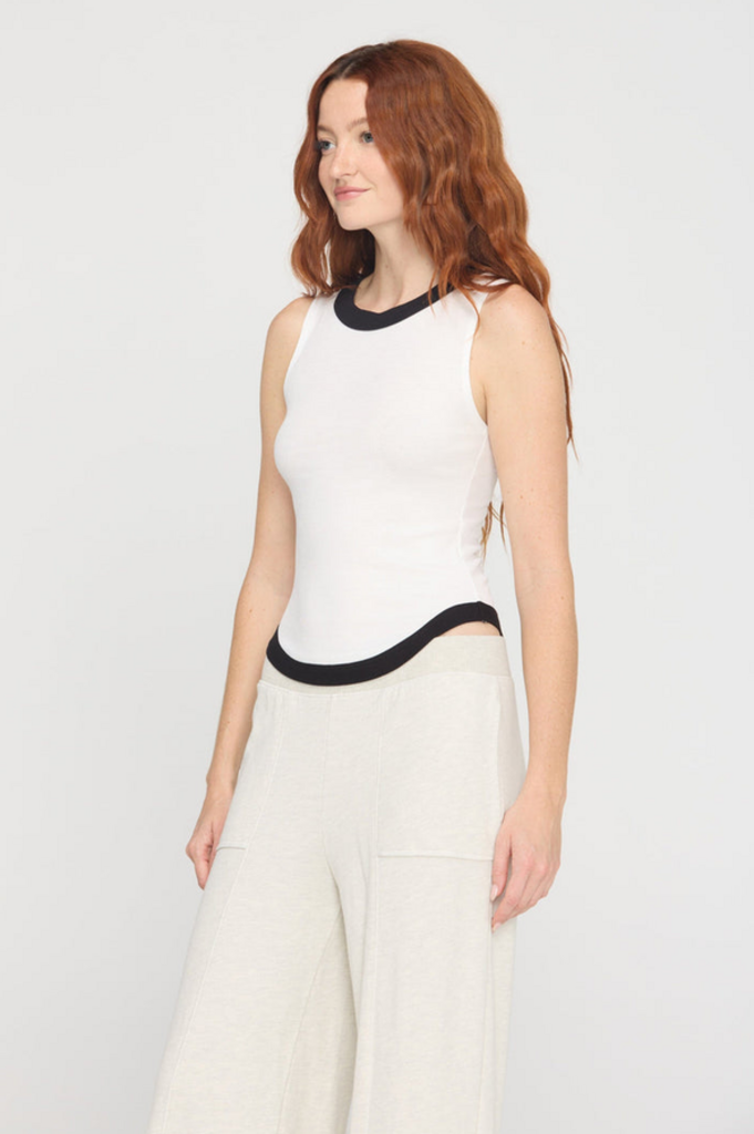 PROJECT SOCIAL T MARINE COLOR BLOCKED RIB TANK