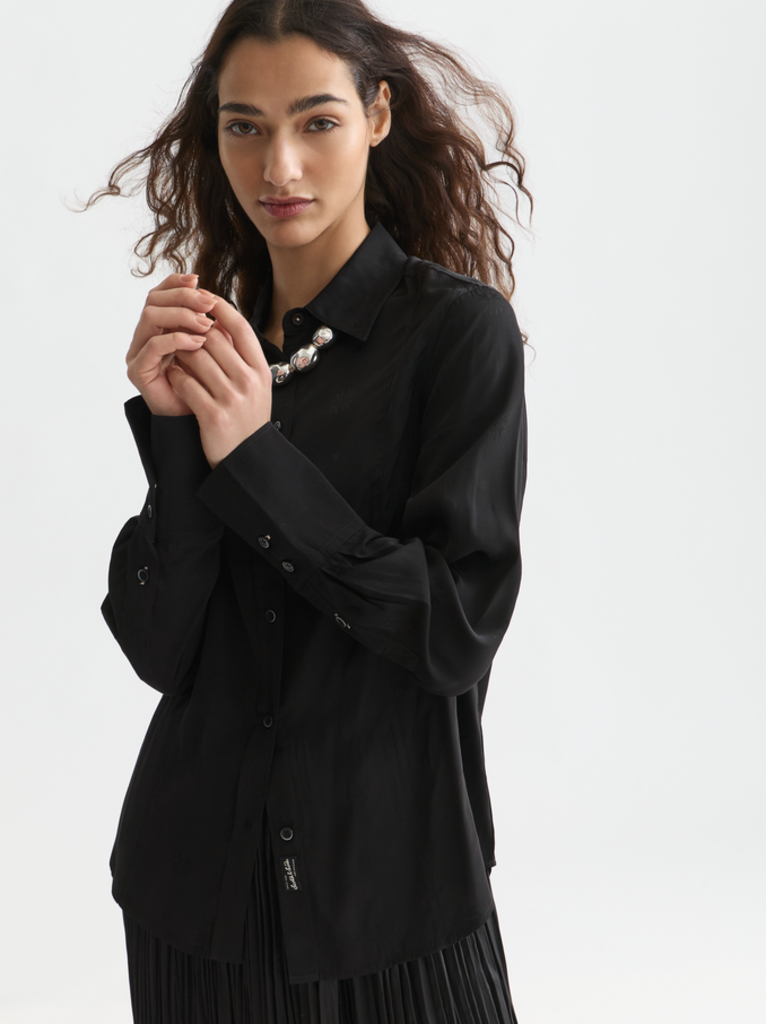 SCOTCH & SODA JACQUARD TAILORED FIT SHIRT