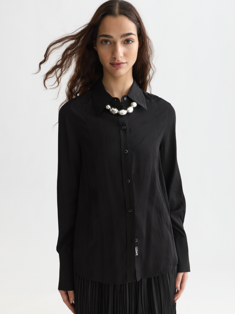 SCOTCH & SODA JACQUARD TAILORED FIT SHIRT