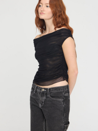 PROJECT SOCIAL T CRETE LAYERED MERROW EDGE MESH TEE