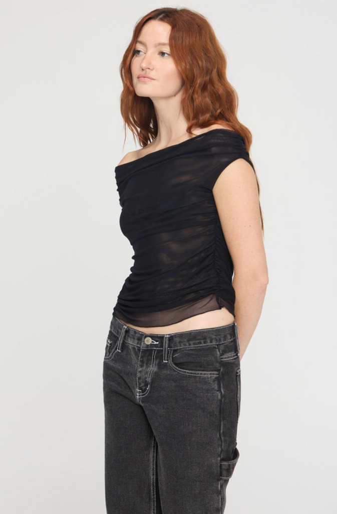 PROJECT SOCIAL T CRETE LAYERED MERROW EDGE MESH TEE