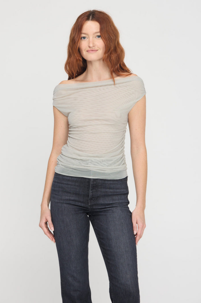 PROJECT SOCIAL T CRETE LAYERED MERROW EDGE MESH TEE
