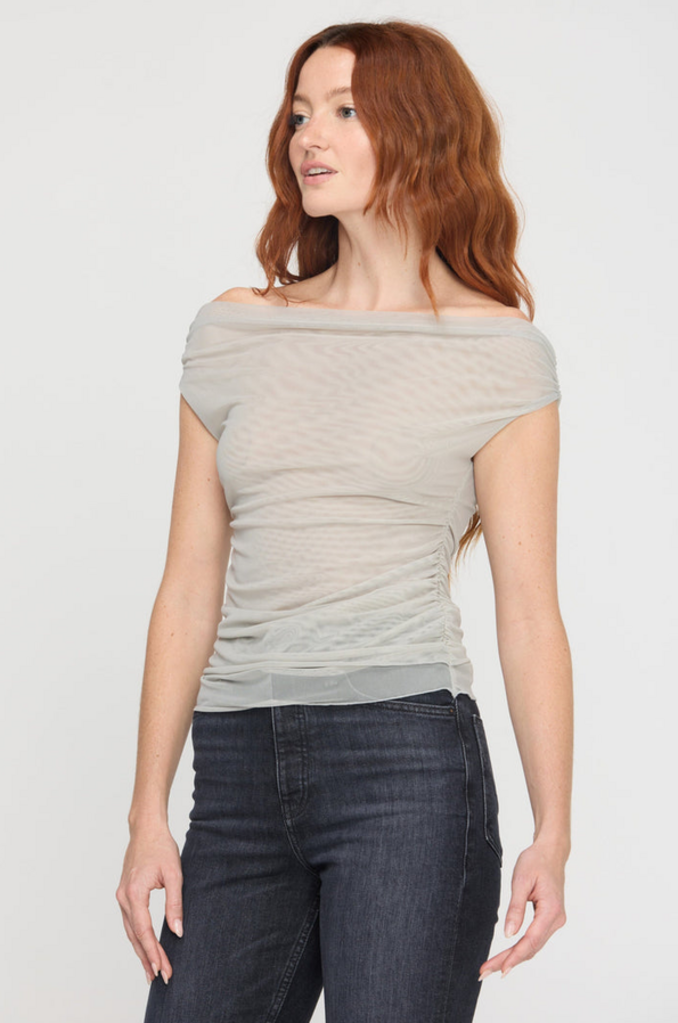 PROJECT SOCIAL T CRETE LAYERED MERROW EDGE MESH TEE