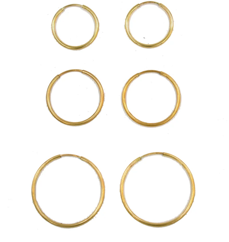 PARADIGM GOLD FILL ENDLESS HOOPS