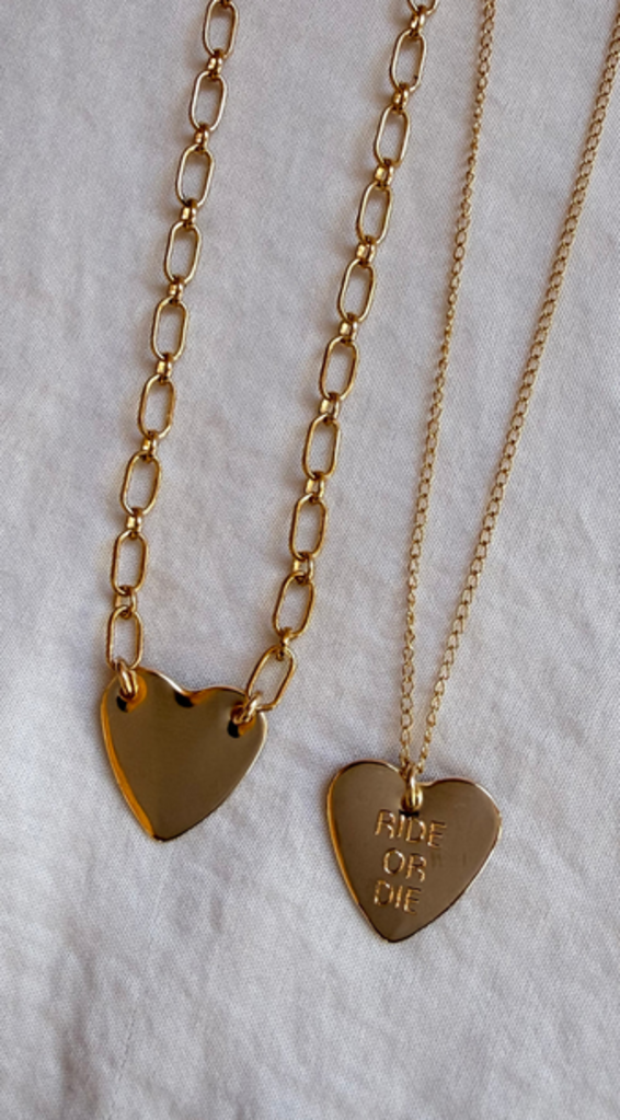 PARADIGM RIDE OR DIE HEART NECKLACE