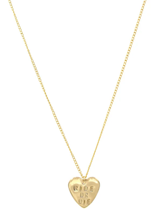 PARADIGM RIDE OR DIE HEART NECKLACE