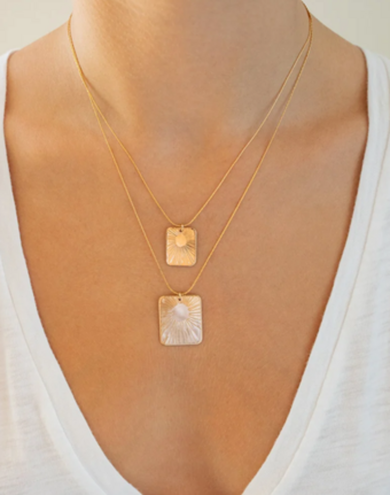 PARADIGM SMALL RECTANGLE GLOW NECKLACE